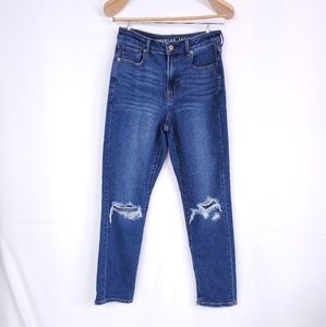 American Eagle [Mom Jean] Knee Out Ankle Denim